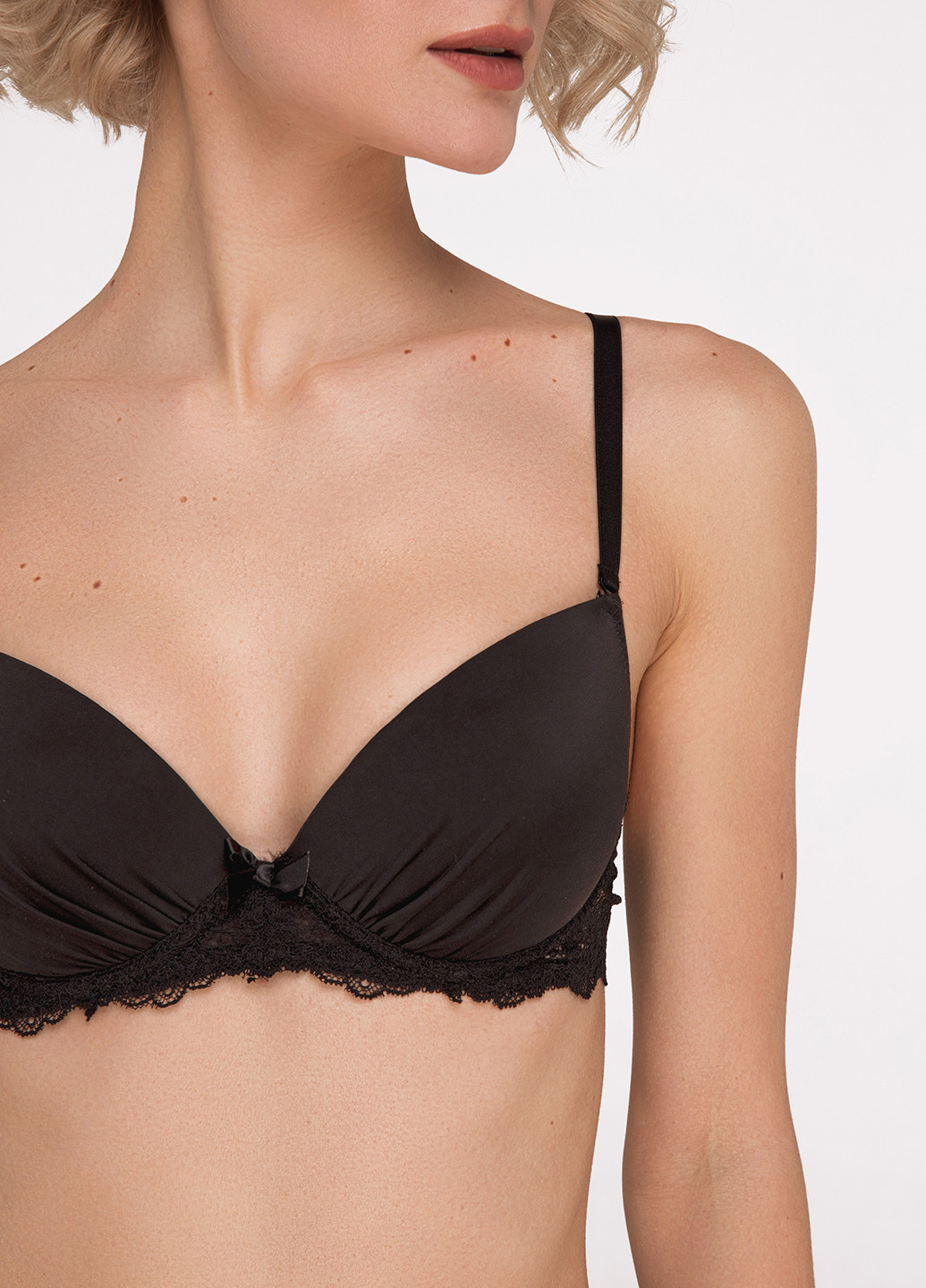 Чёрный бюстгальтер Sambario с косточками полиэстер