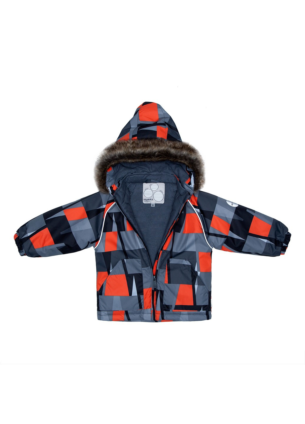 Черный зимний комплект зимний (куртка + полукомбинезон) avery Huppa