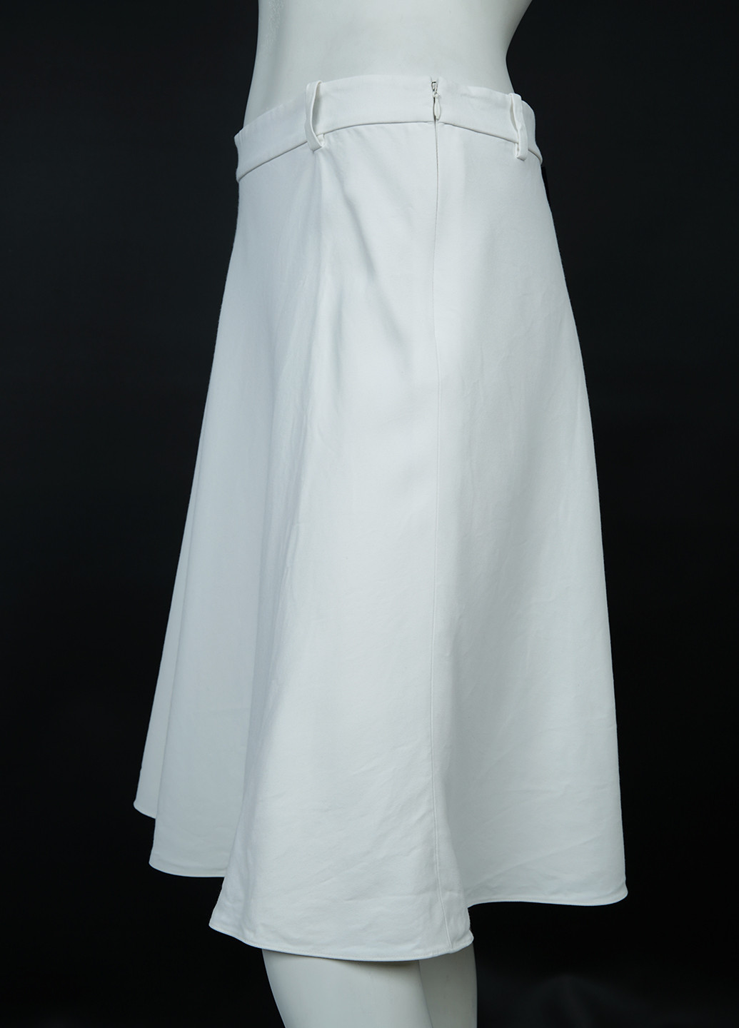 Белая кэжуал однотонная юбка Ralph Lauren а-силуэта (трапеция)