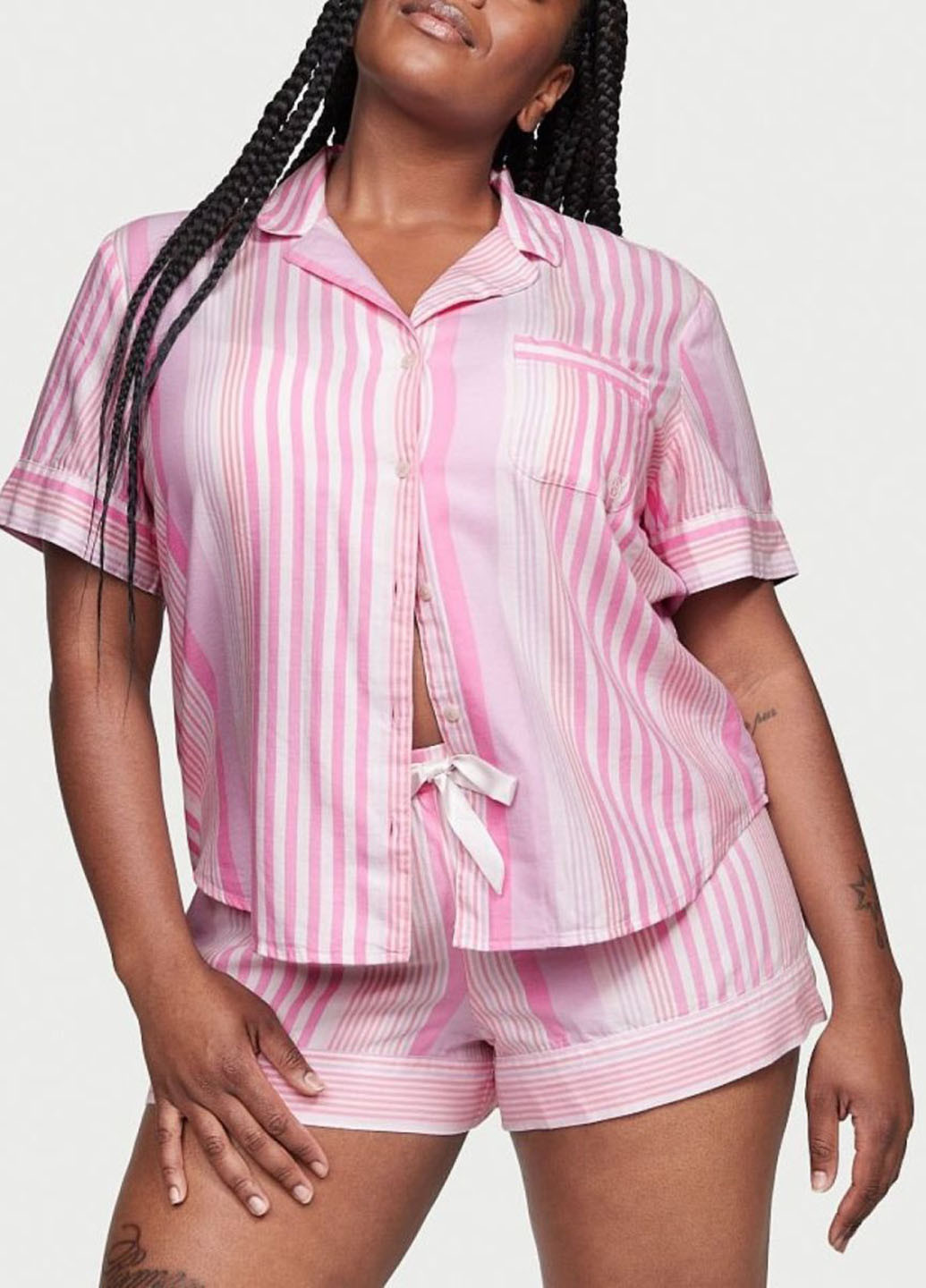Рожева всесезон піжама (сорочка, шорти) сорочка + шорти Victoria's Secret