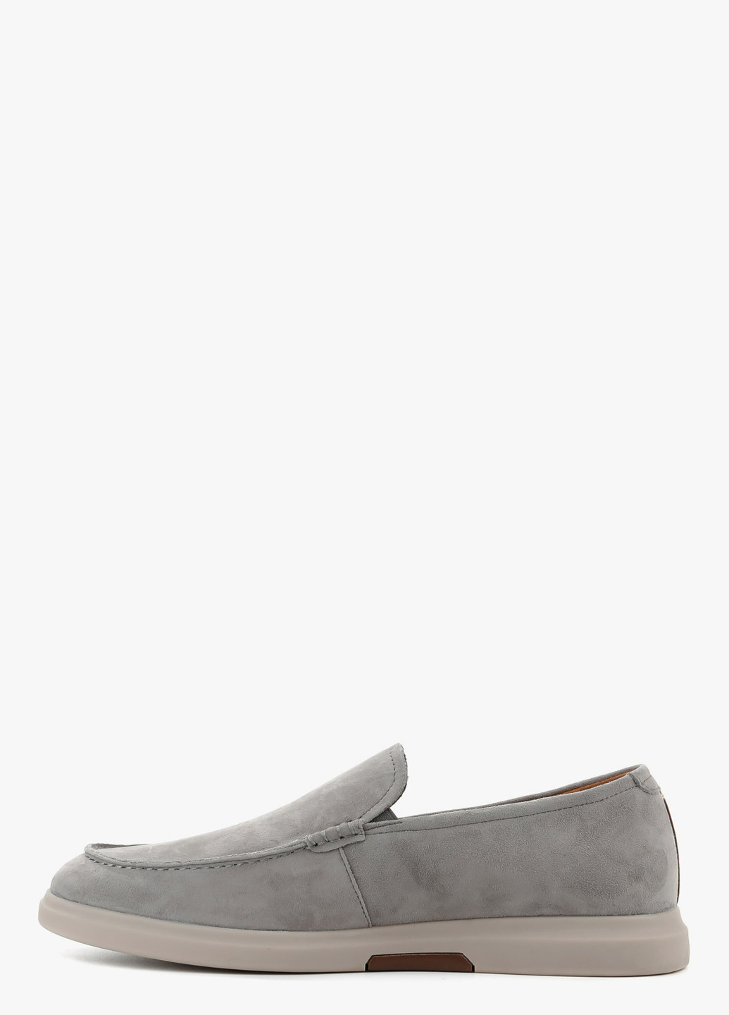 Серые классические, кэжуал туфли Le'BERDES без шнурков