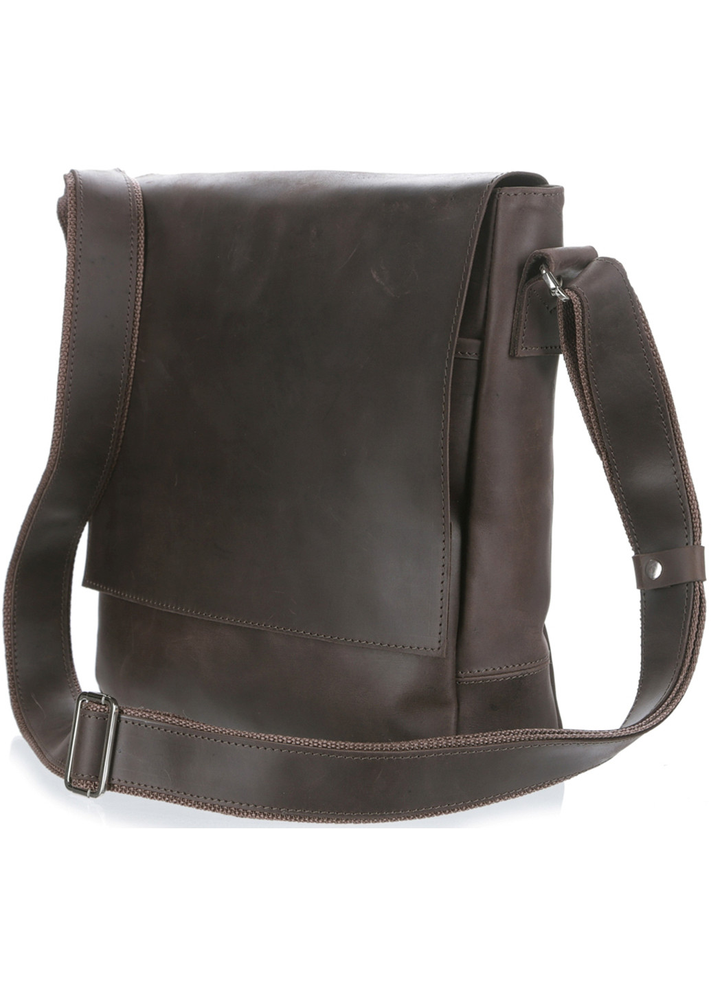 Мужской кожаный мессенджер 24х26х8 см Shvigel (252127911)