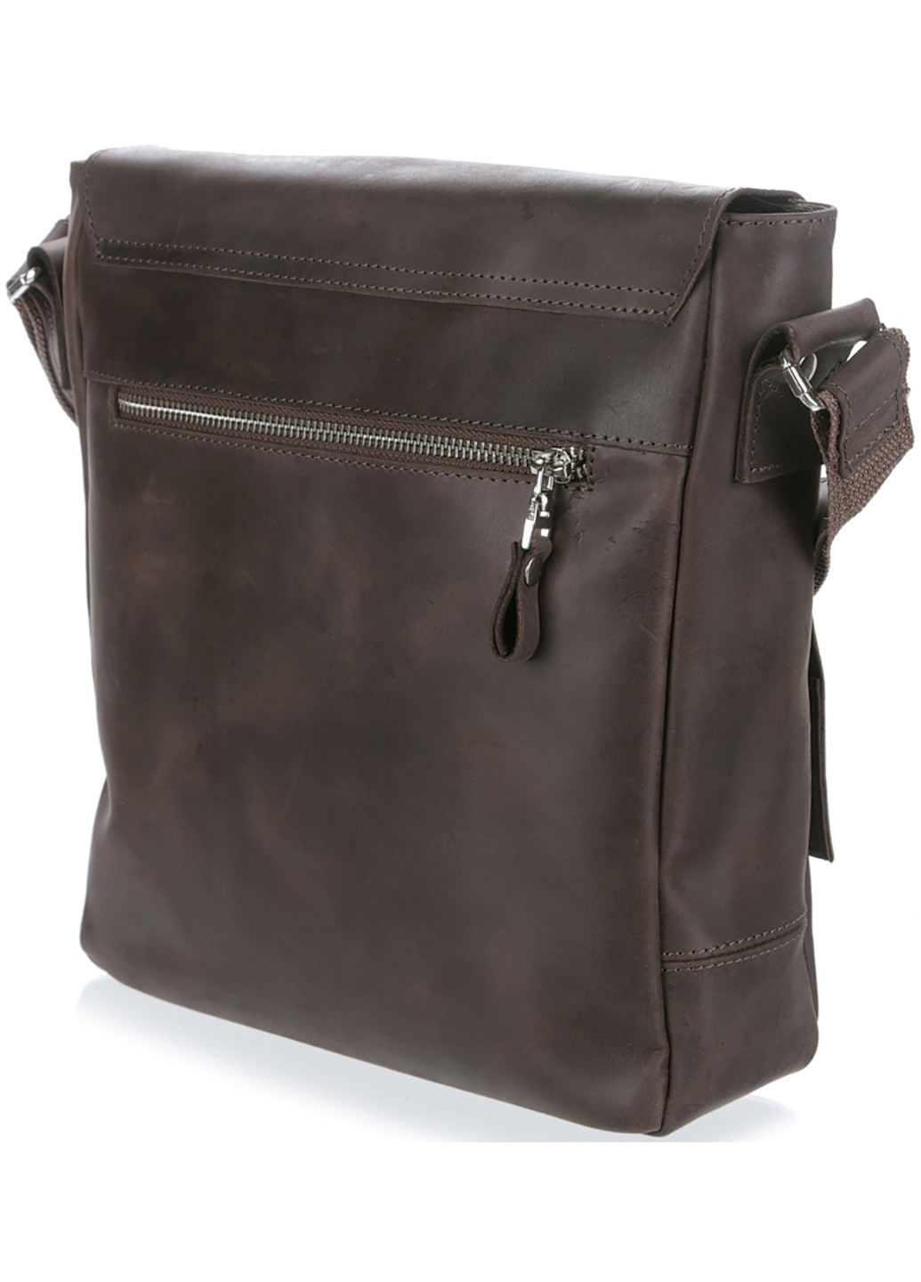 Мужской кожаный мессенджер 24х26х8 см Shvigel (252127911)