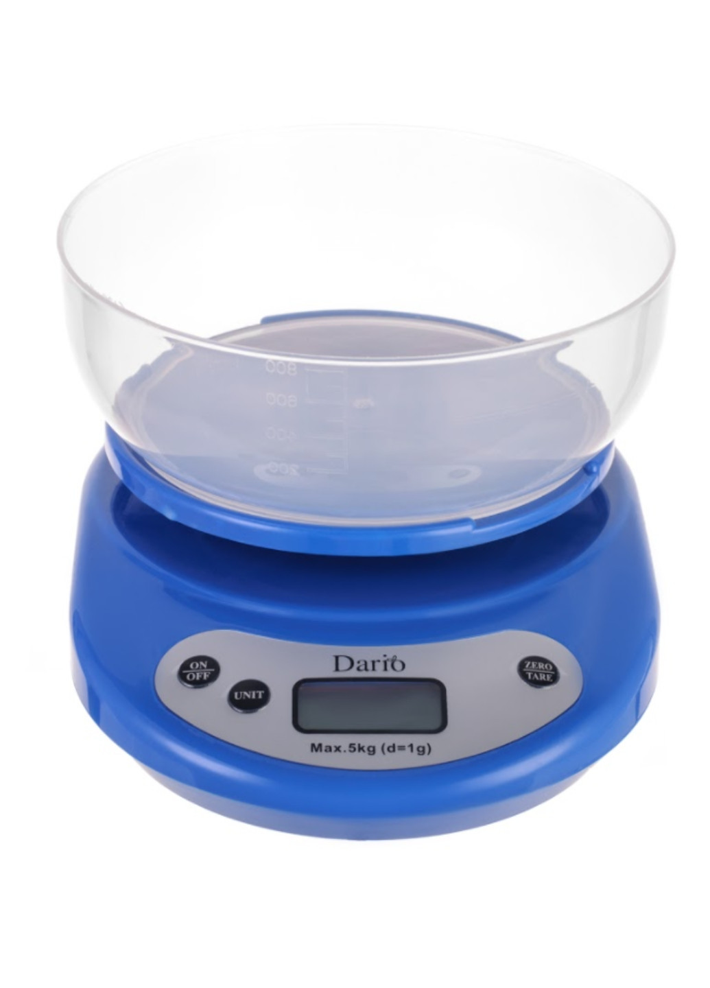 Весы кухонные с чашей DKS-505С до 5 кг Dario DKS-505С_blue синие