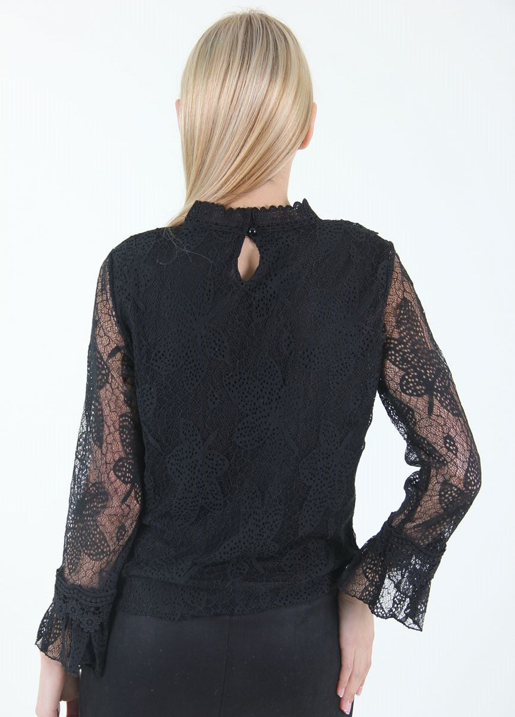 Черная демисезонная блуза Ladies Fasfion