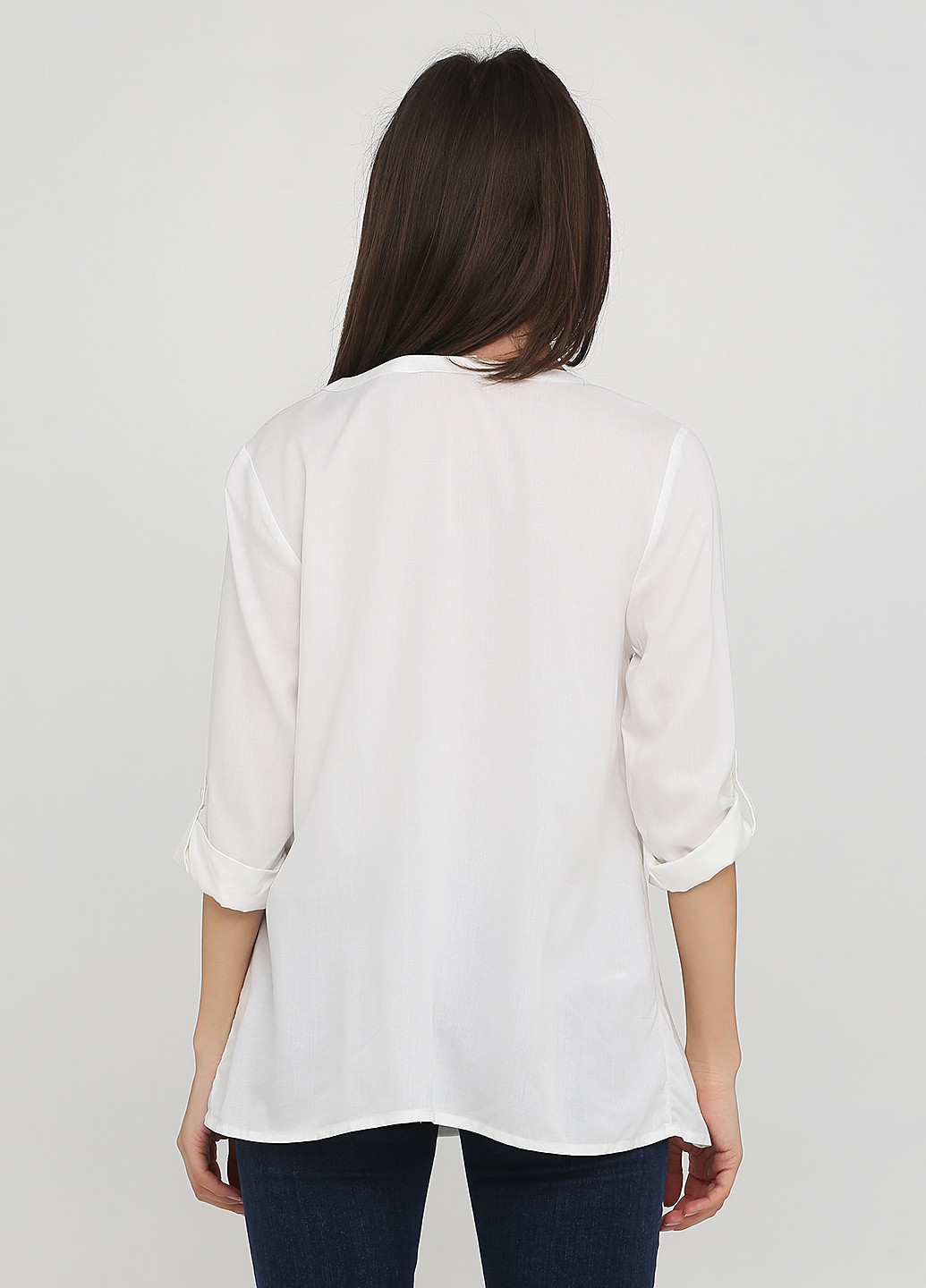 Белая демисезонная блуза Gina Benotti
