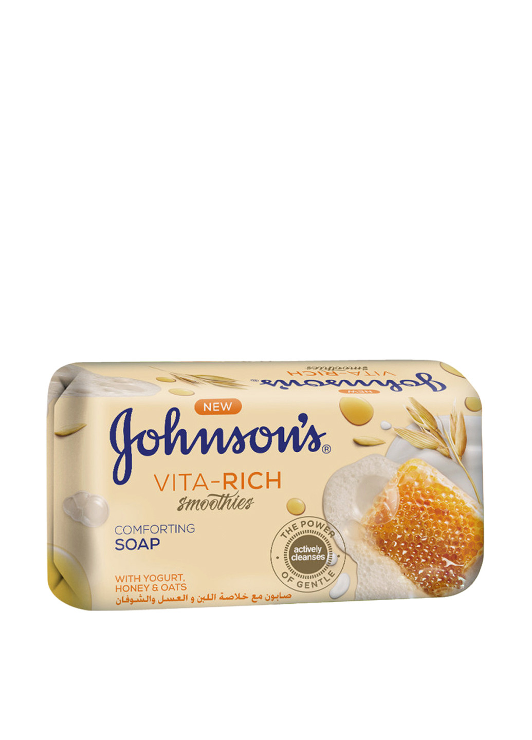 Мило з йогуртом, медом і вівсом Vita Rich Smoothies Comforting Soap 125 г Johnson's (88096328)