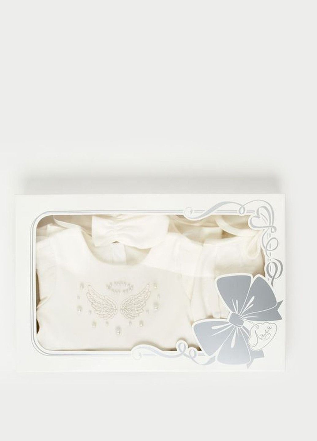 Костюм для хрещення (сукня, штани, чепчик, пінетки) Ляля (307707576)