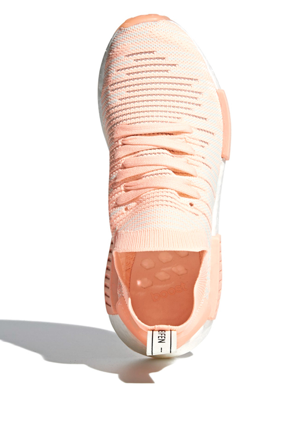 Персиковые демисезонные кроссовки adidas NMD_R1 STLT Primeknit