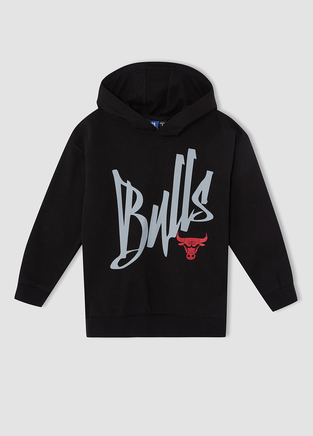 Chicago Bulls DeFacto Свитшот надписи чёрные кэжуалы хлопок, футер