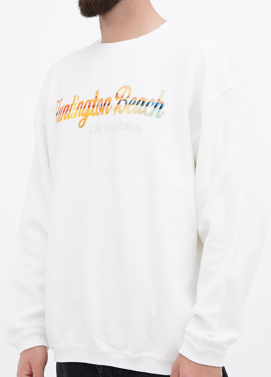 Молочный свитшот Yesterdays надпись без декора (307174815)