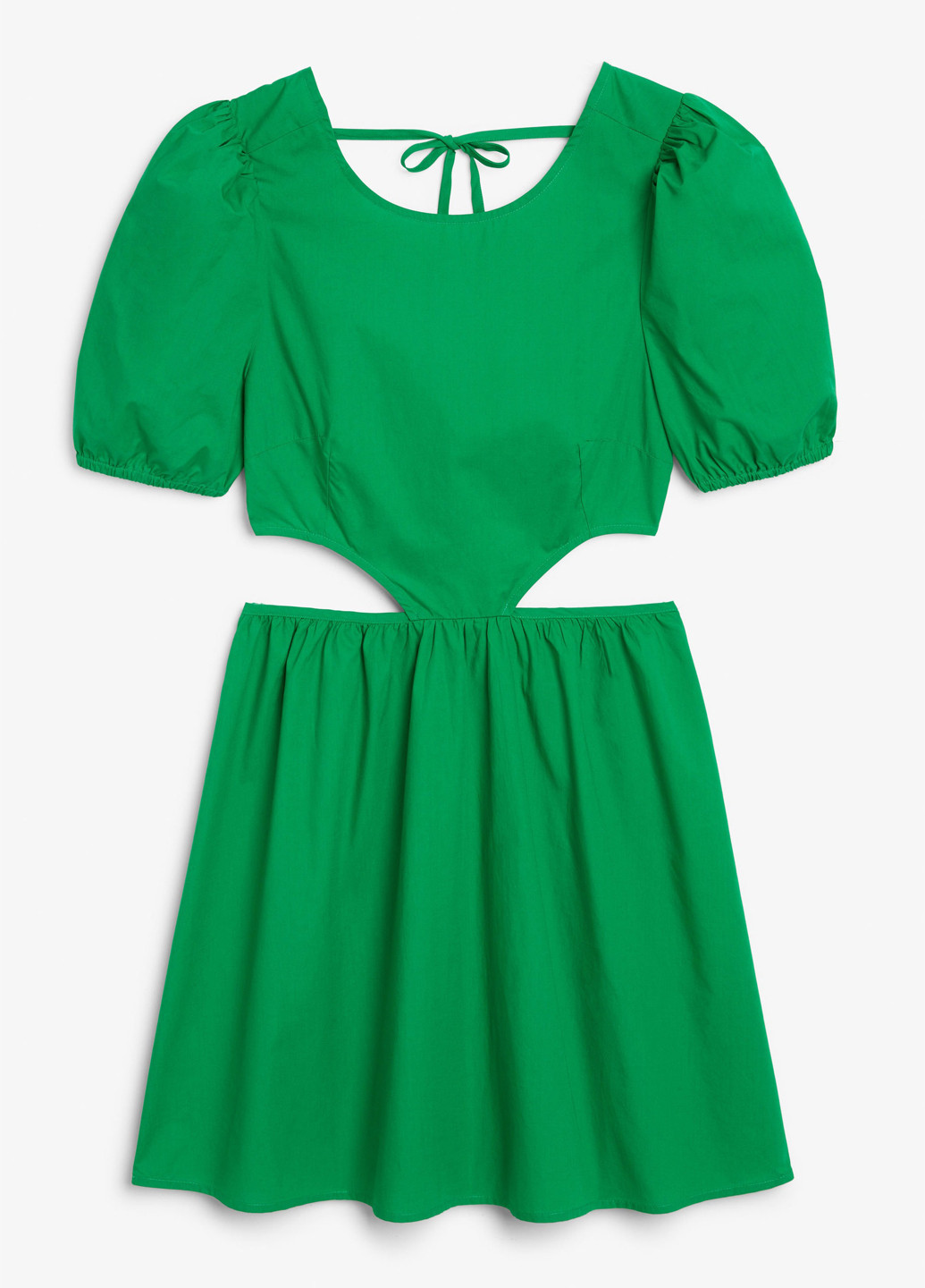 Зелена кежуал сукня кльош, з відкритою спиною Monki однотонна