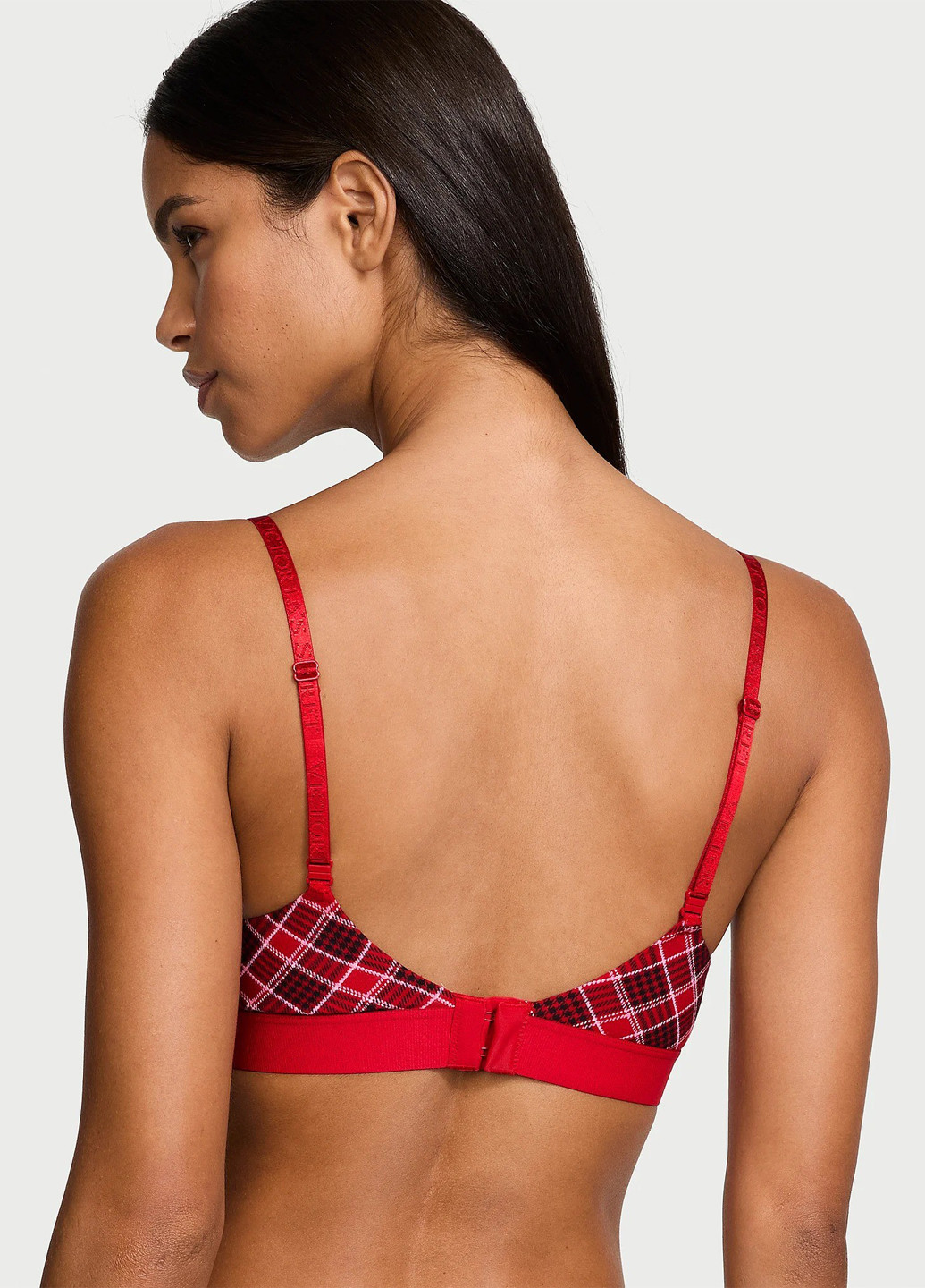 Червоний демісезонний комплект (бюстгальтер, трусики) Victoria's Secret