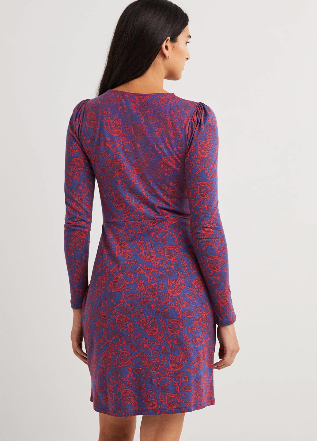 Комбінована кежуал сукня на запах Boden з малюнком