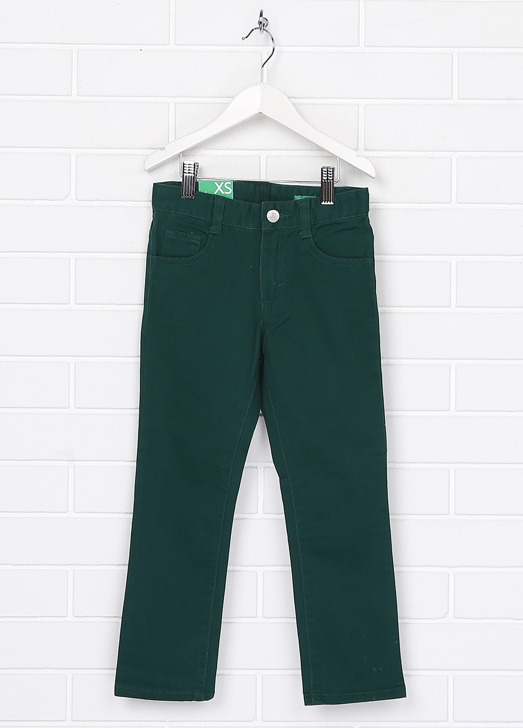 Зеленые демисезонные прямые джинсы United Colors of Benetton