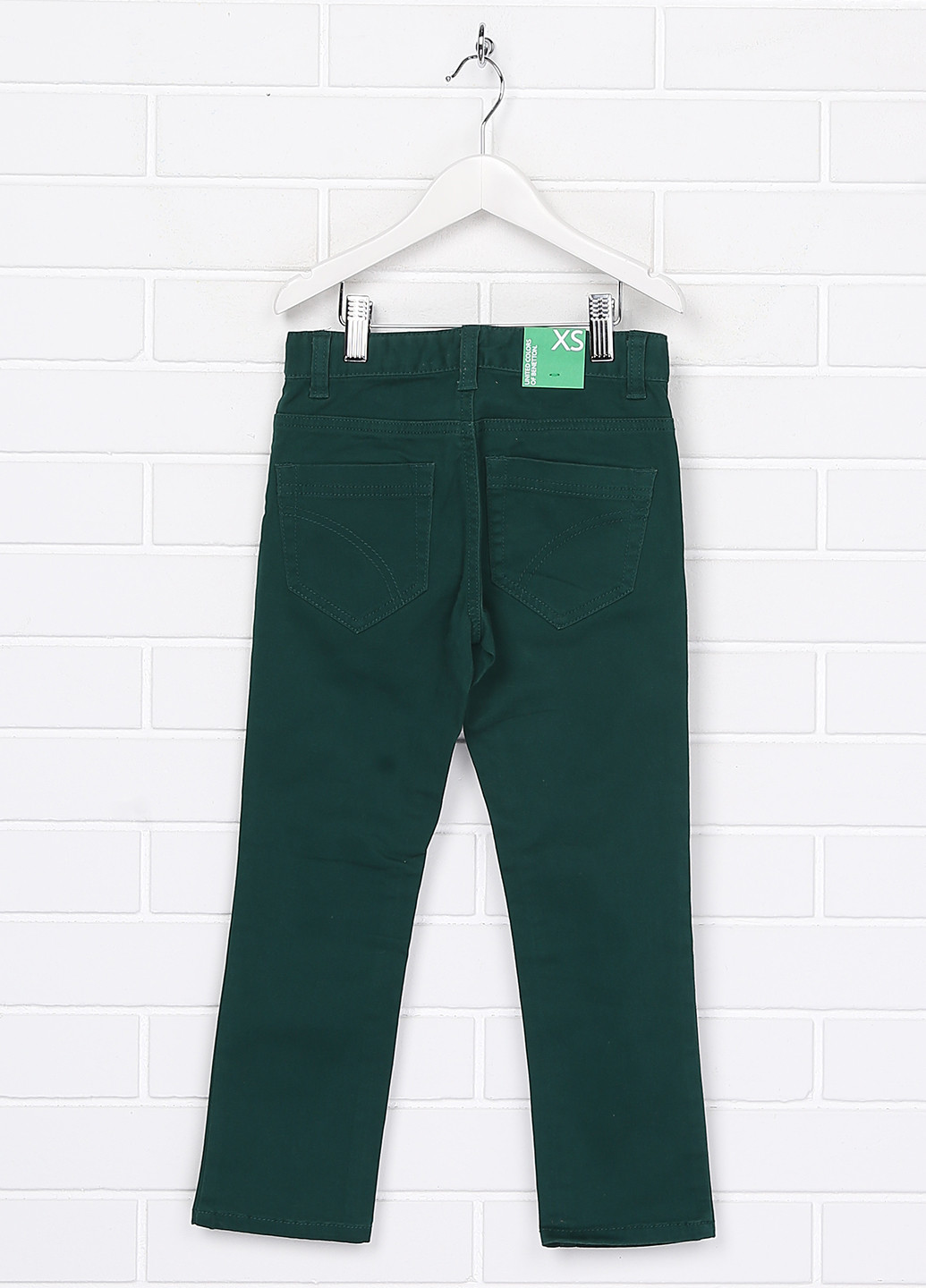 Зеленые демисезонные прямые джинсы United Colors of Benetton