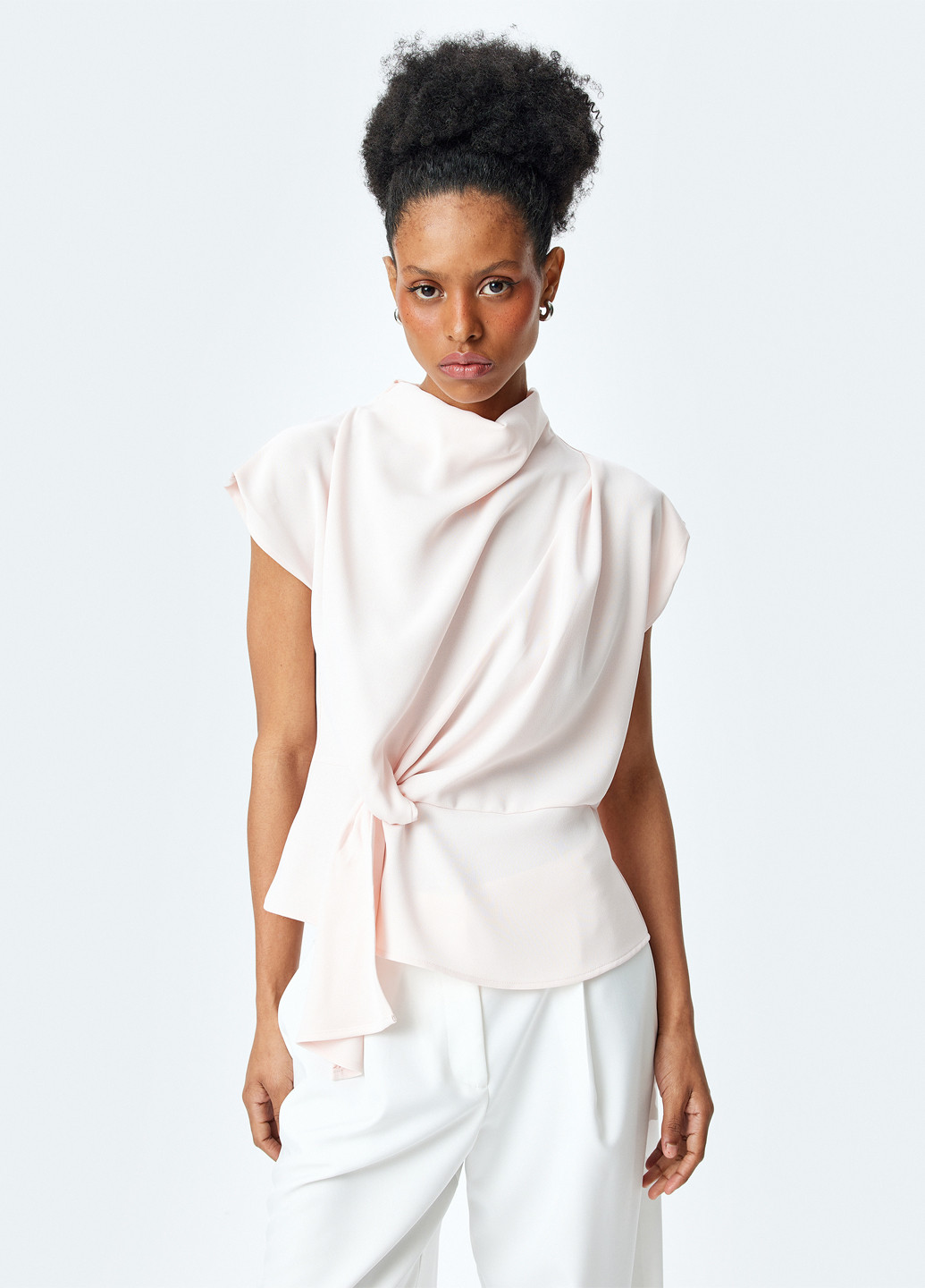 Светло-розовая блуза KOTON