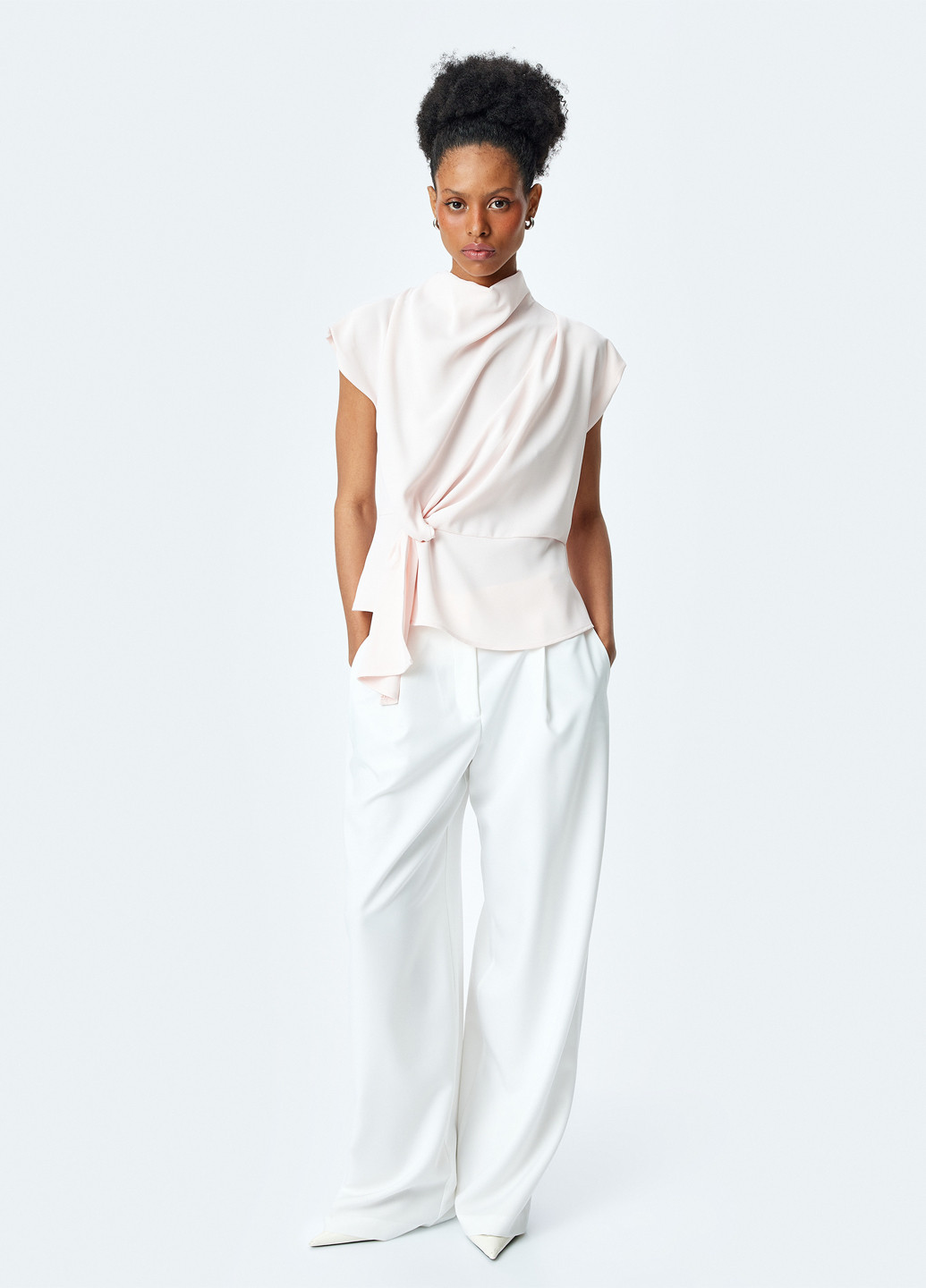 Светло-розовая блуза KOTON