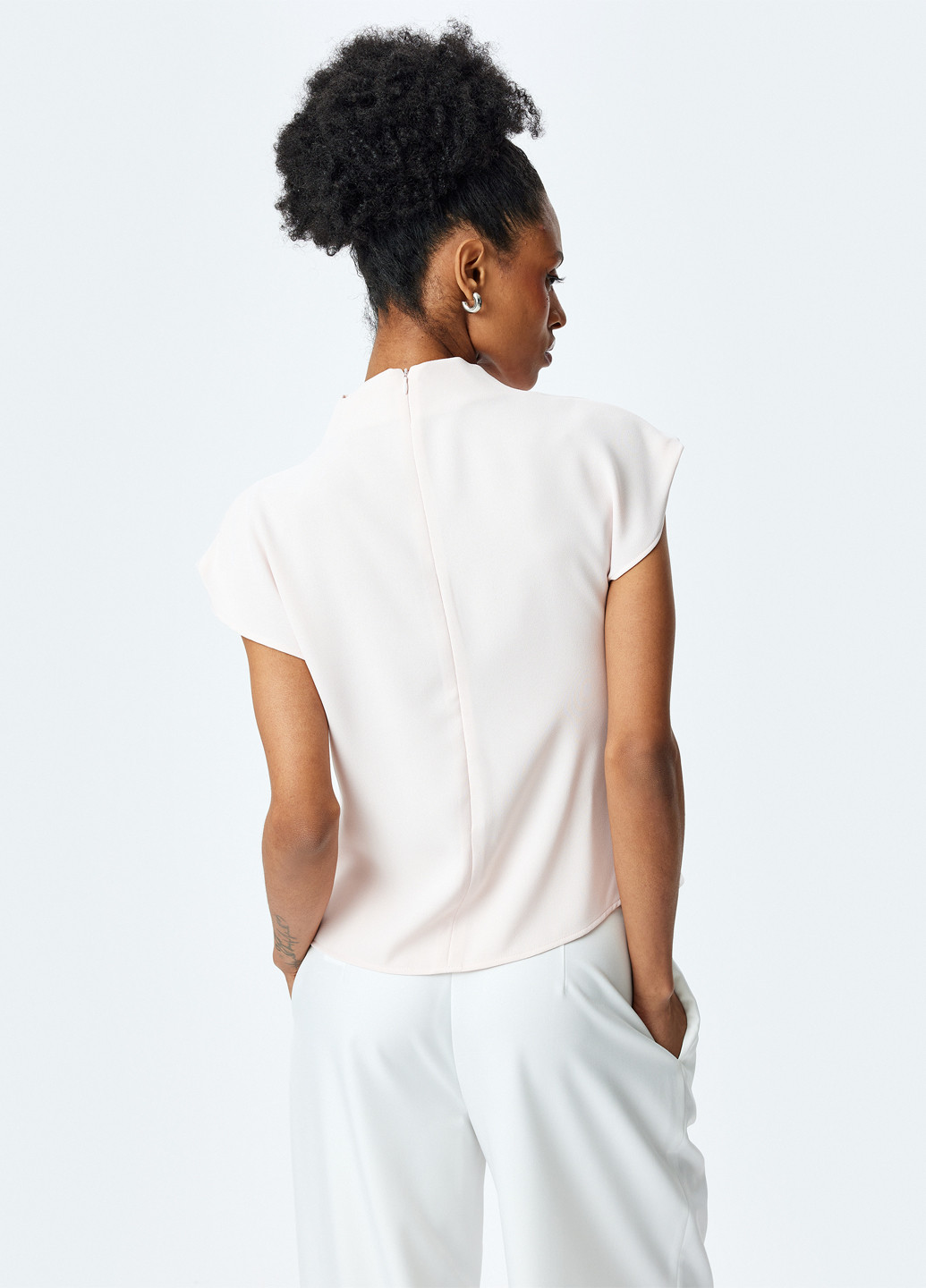 Светло-розовая блуза KOTON