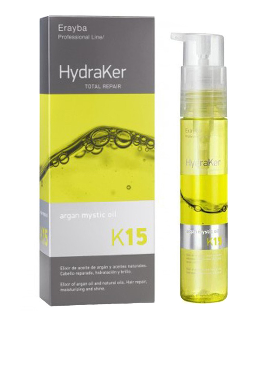 Масло аргановое для волос HydraKer K15, 50 мл Erayba (75099952)