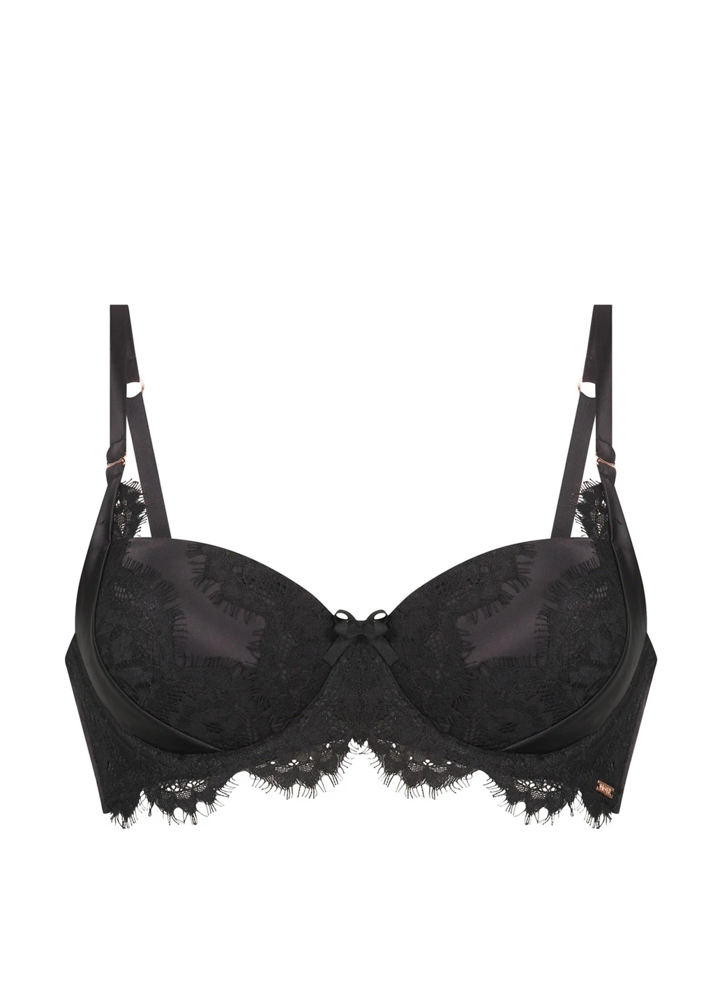 Чорний балконет бюстгальтер Hunkemoller без кісточок поліамід