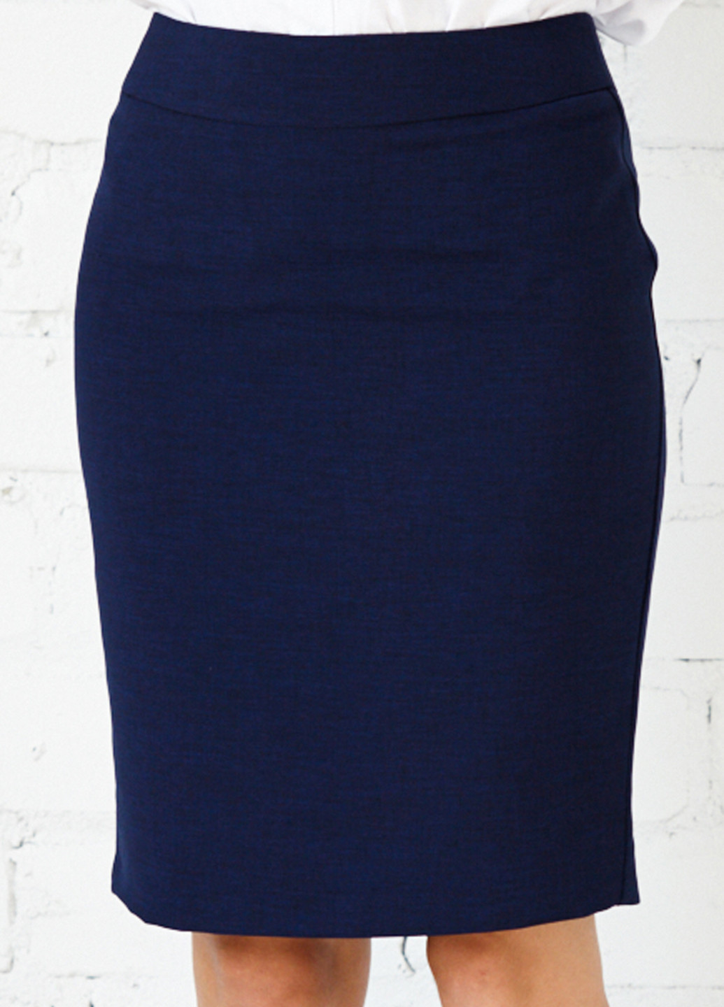 Темно-синяя кэжуал однотонная юбка Jhiva мини
