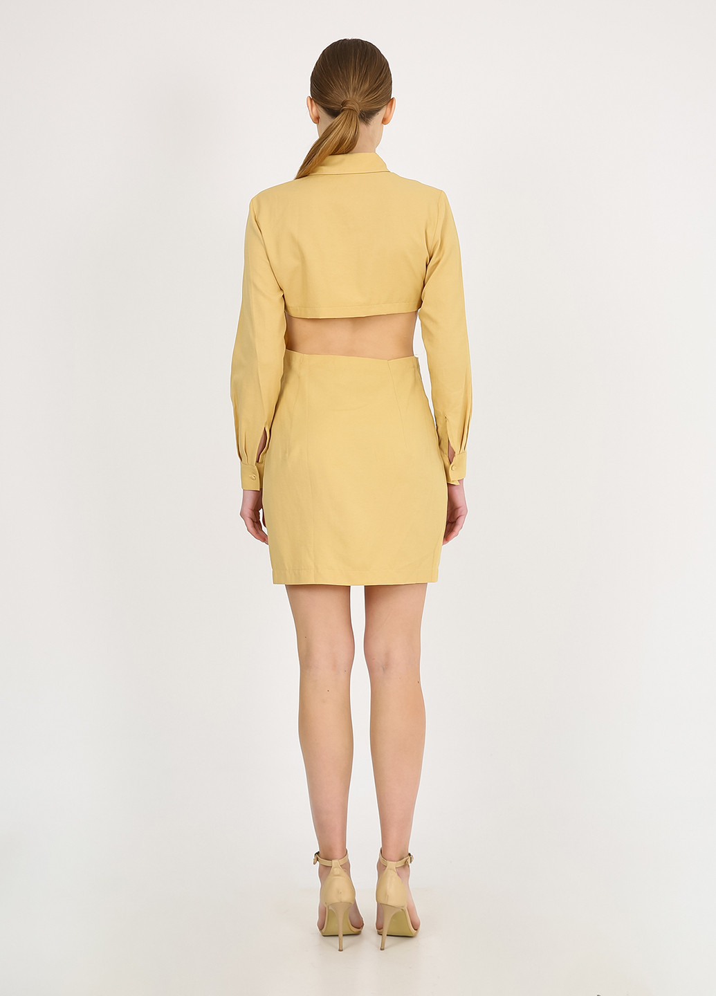 Гірчична кежуал сукня сукня-сорочка Vicolo однотонна