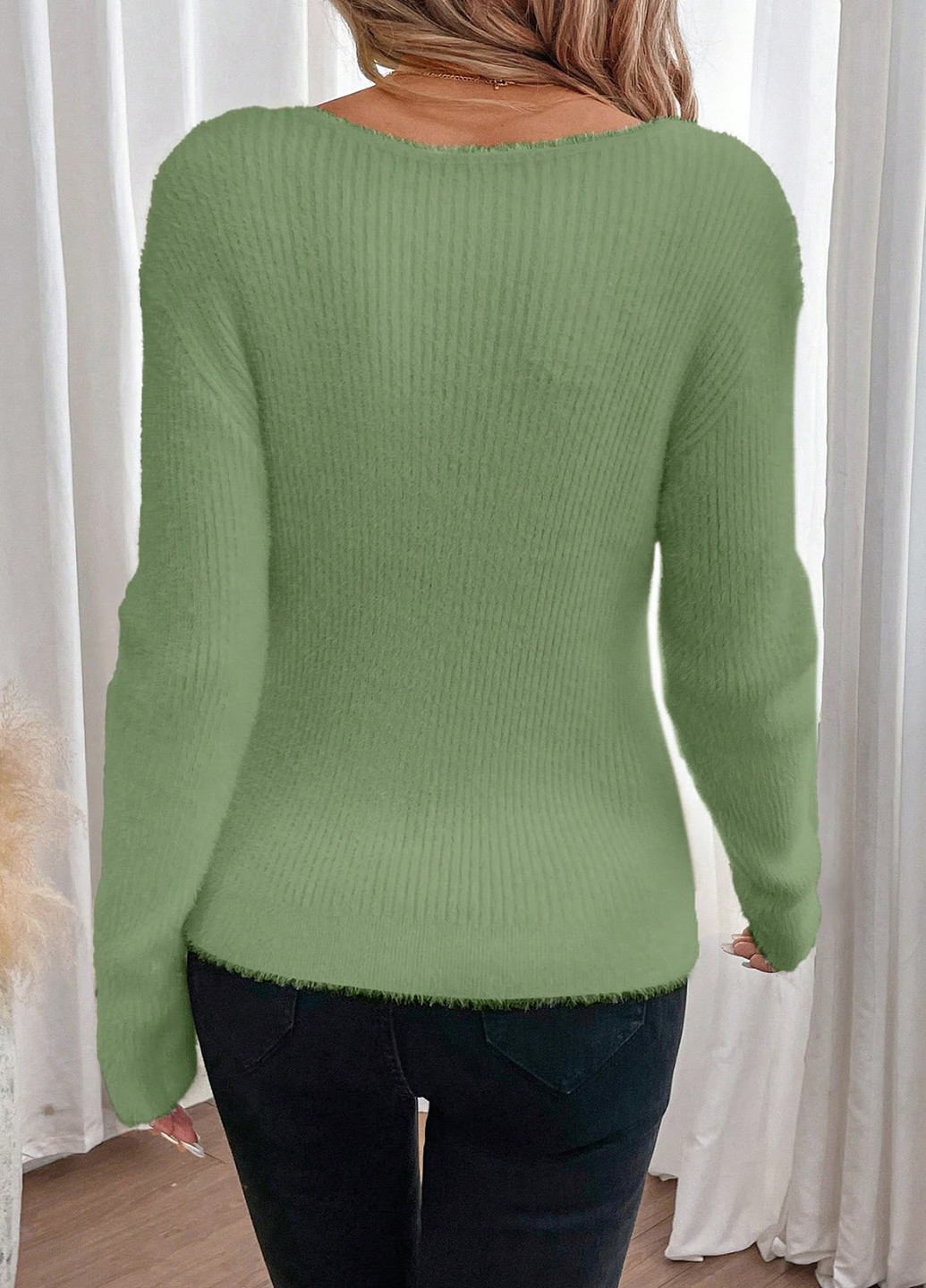 Сіро-зелений демісезонний пуловер пуловер SHEIN