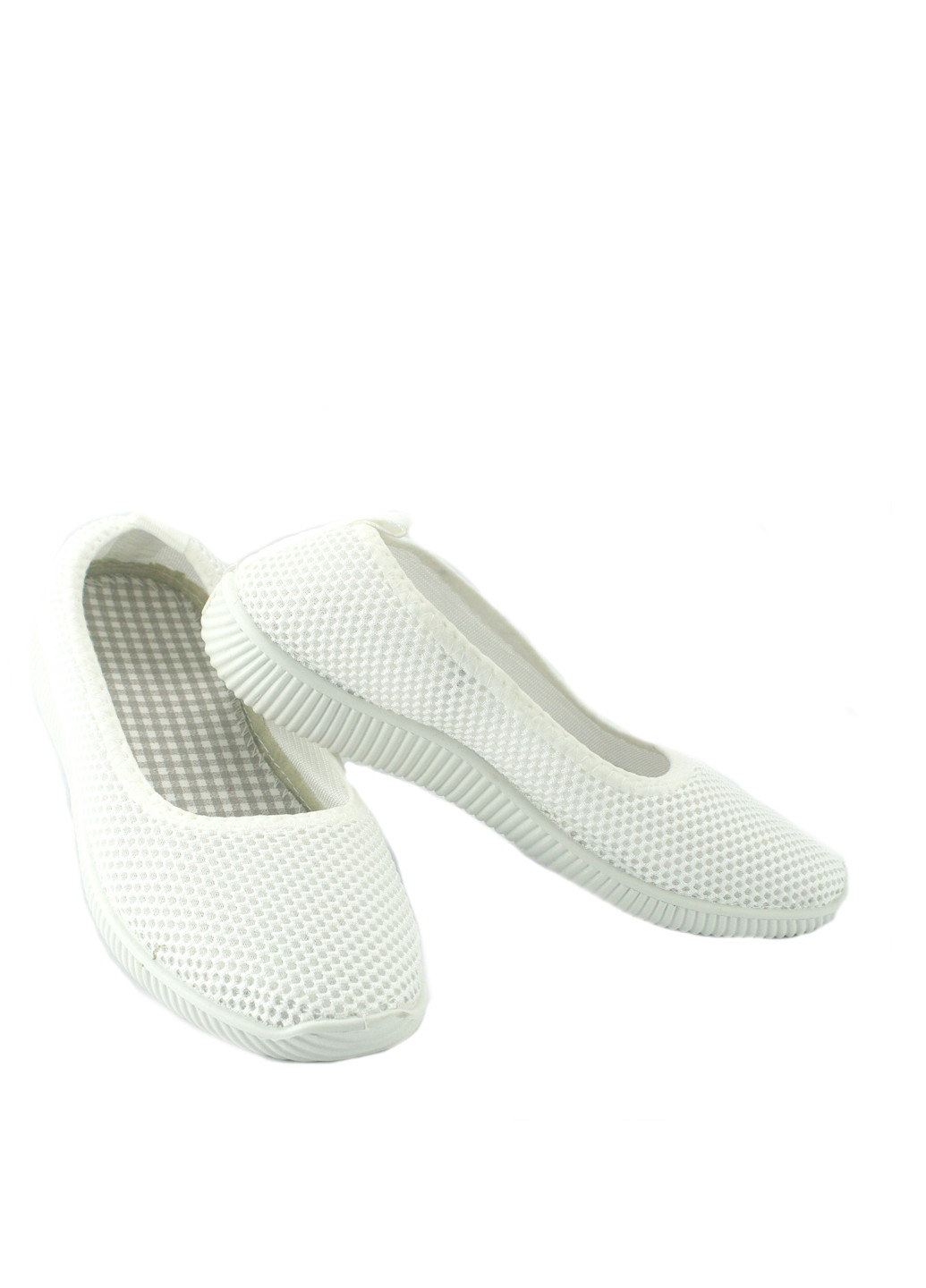Белые мокасины No Brand с перфорацией