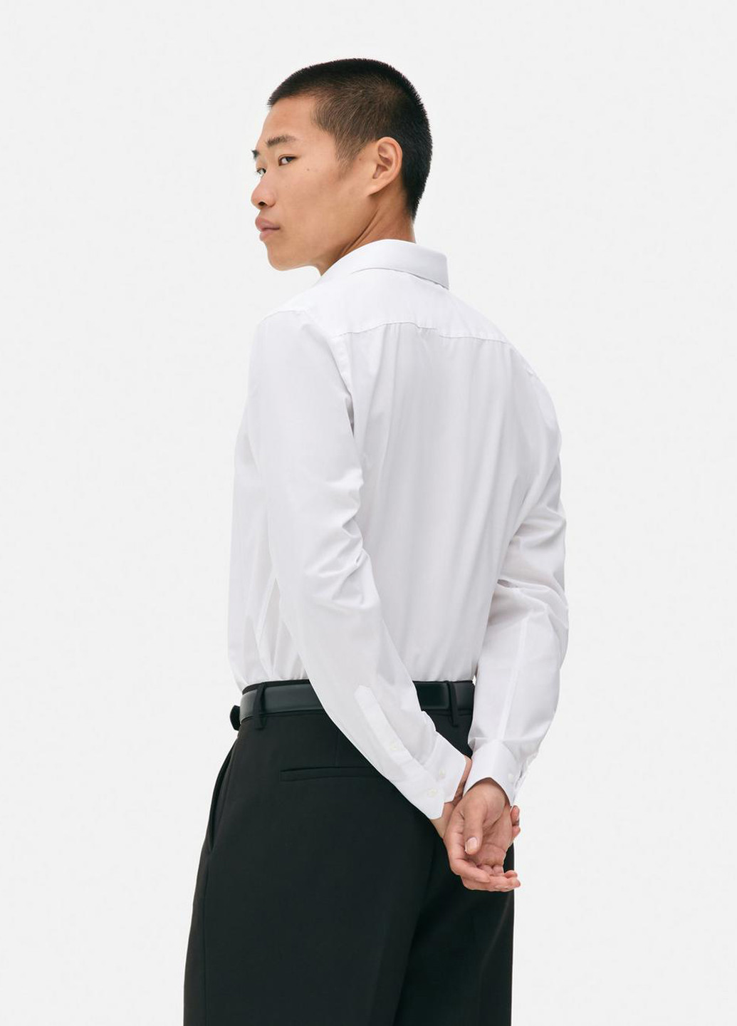 Белая кэжуал, классическая рубашка однотонная Primark