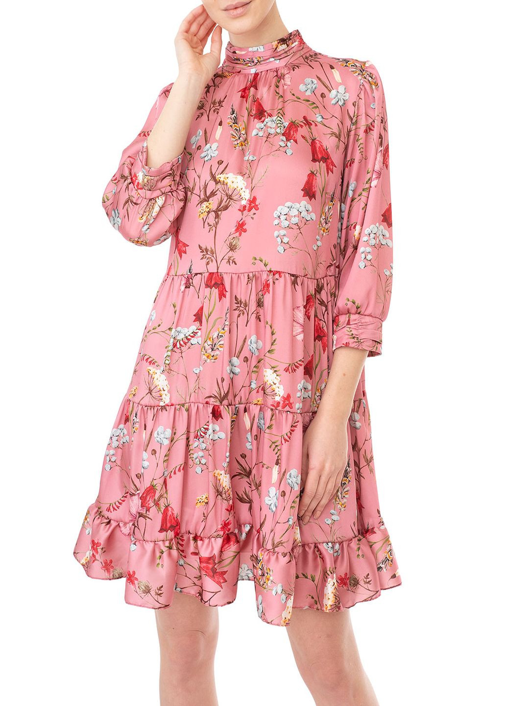 Розовое кэжуал платье Imperial с цветочным принтом