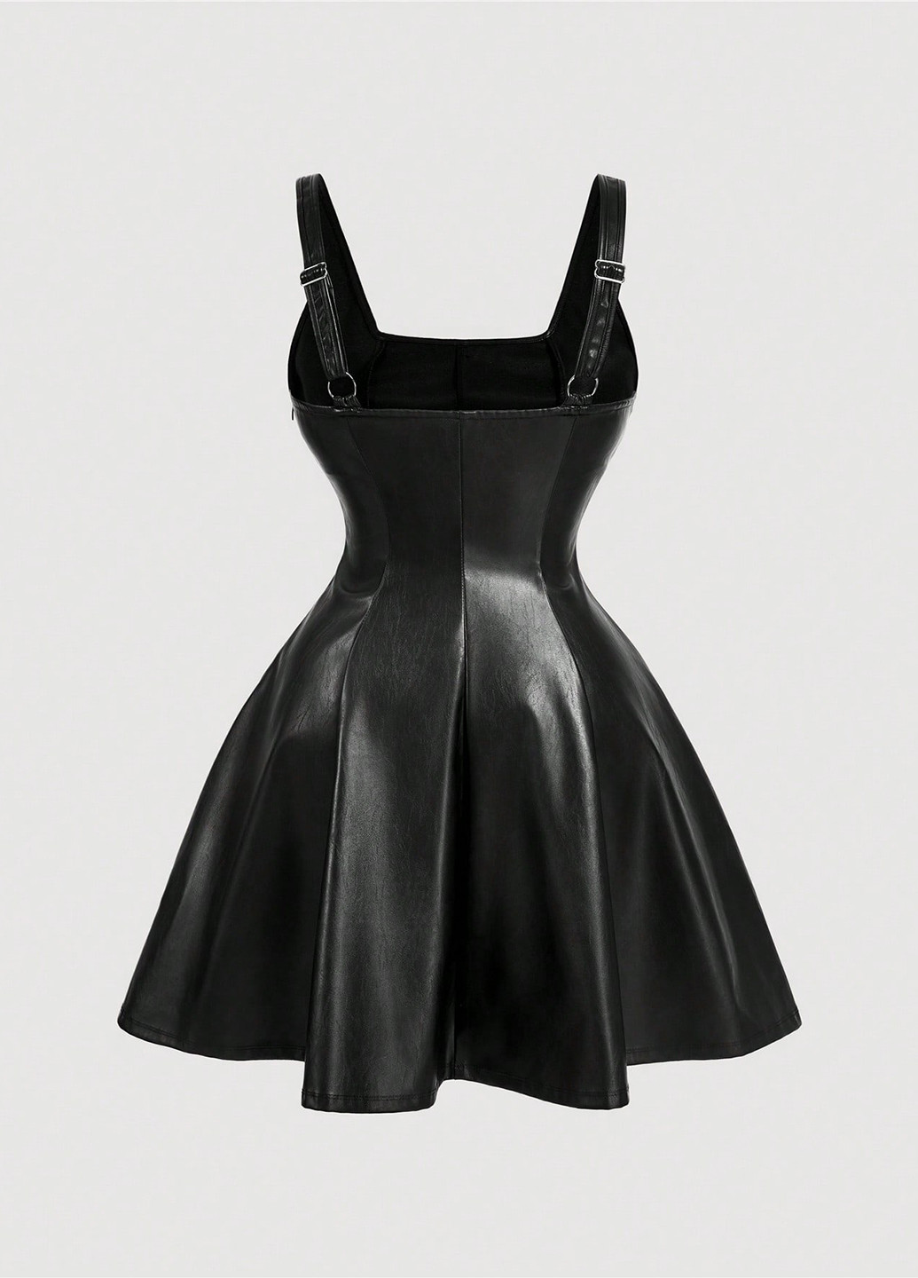 Чорна кежуал сукня SHEIN однотонна