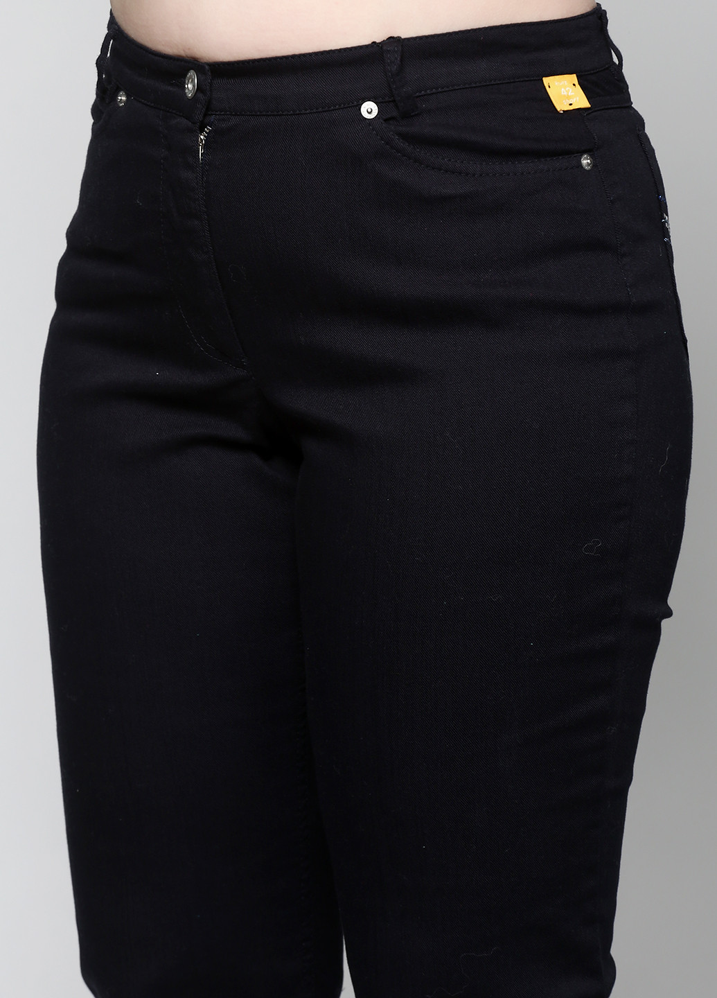 Черные демисезонные прямые джинсы Robell