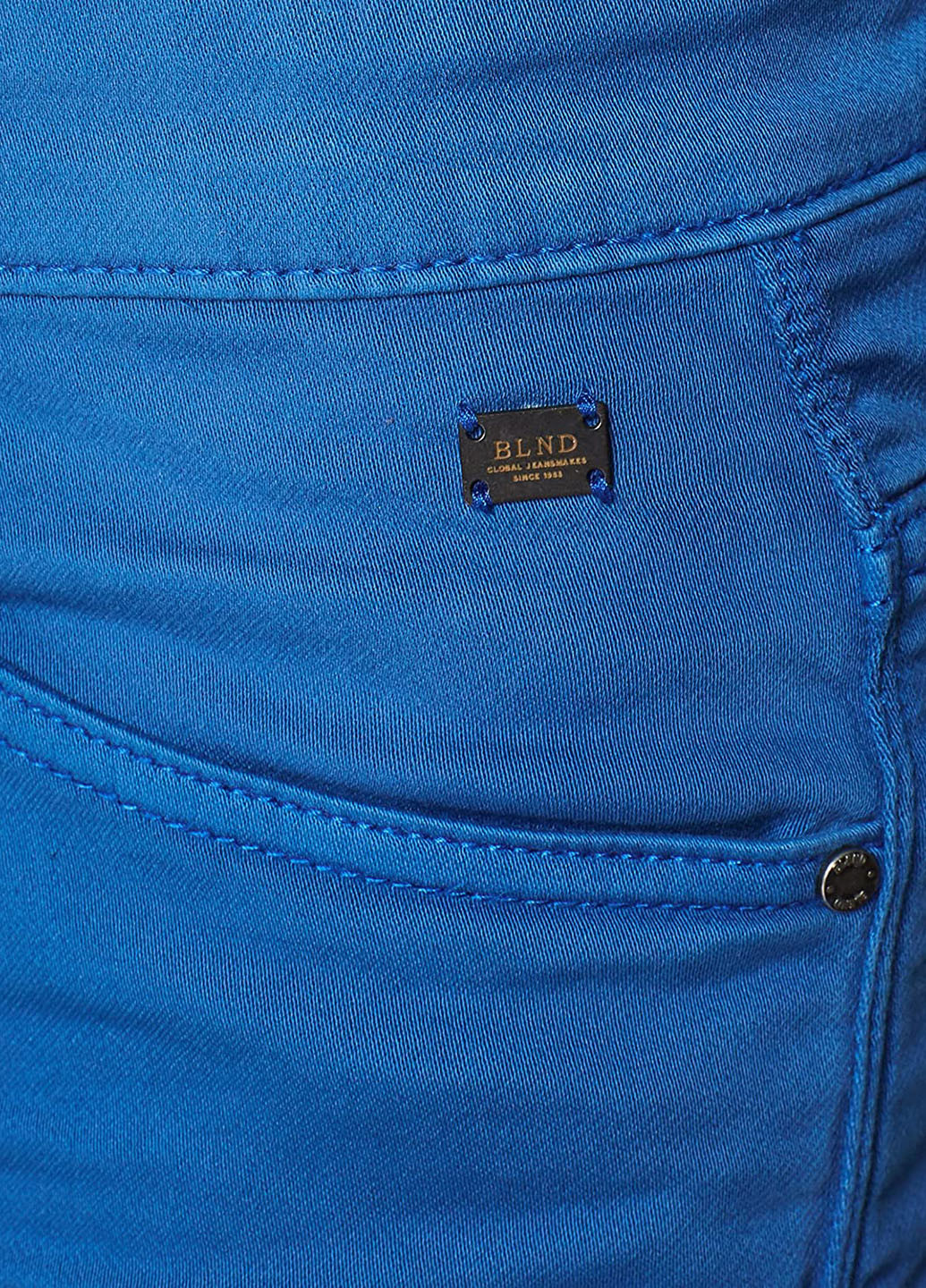 Шорти Blend однотонні сині джинсові бавовна