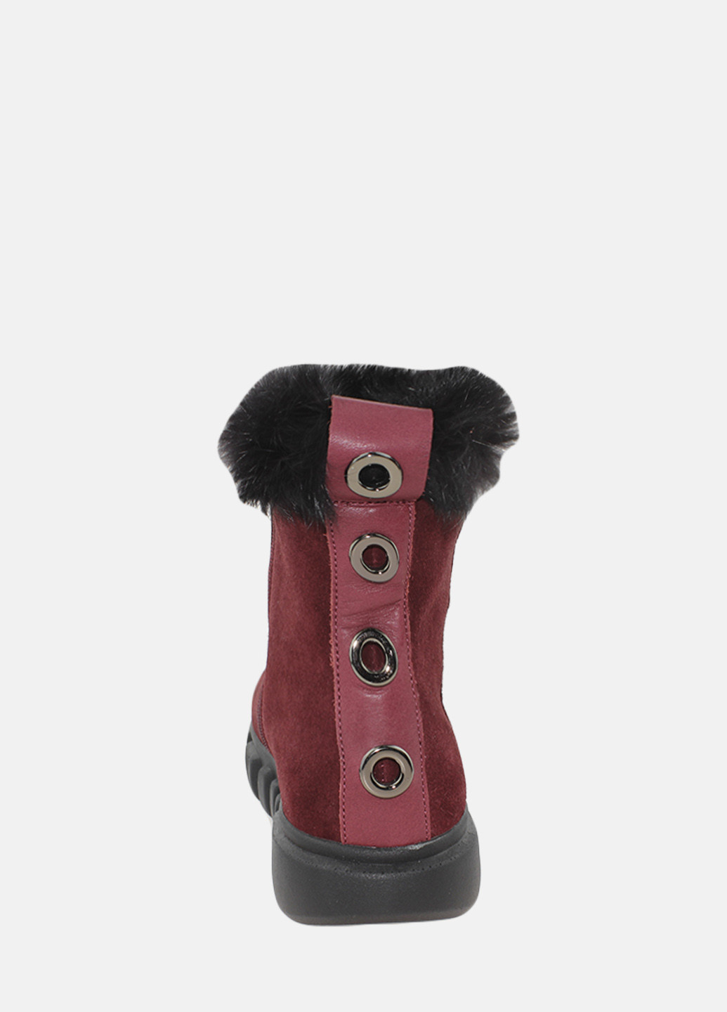 Зимние ботинки re2510-11 бордовый El passo из натуральной замши