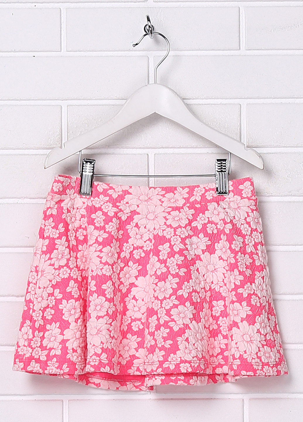 Розовая кэжуал цветочной расцветки юбка United Colors of Benetton