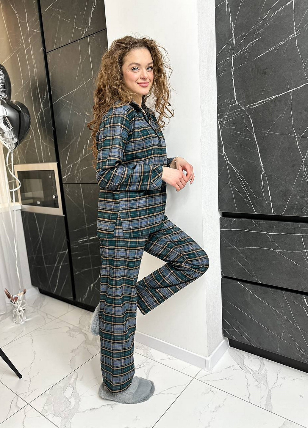 Комбинированная всесезон пижама (рубашка, брюки) рубашка + брюки NOVA VEGA