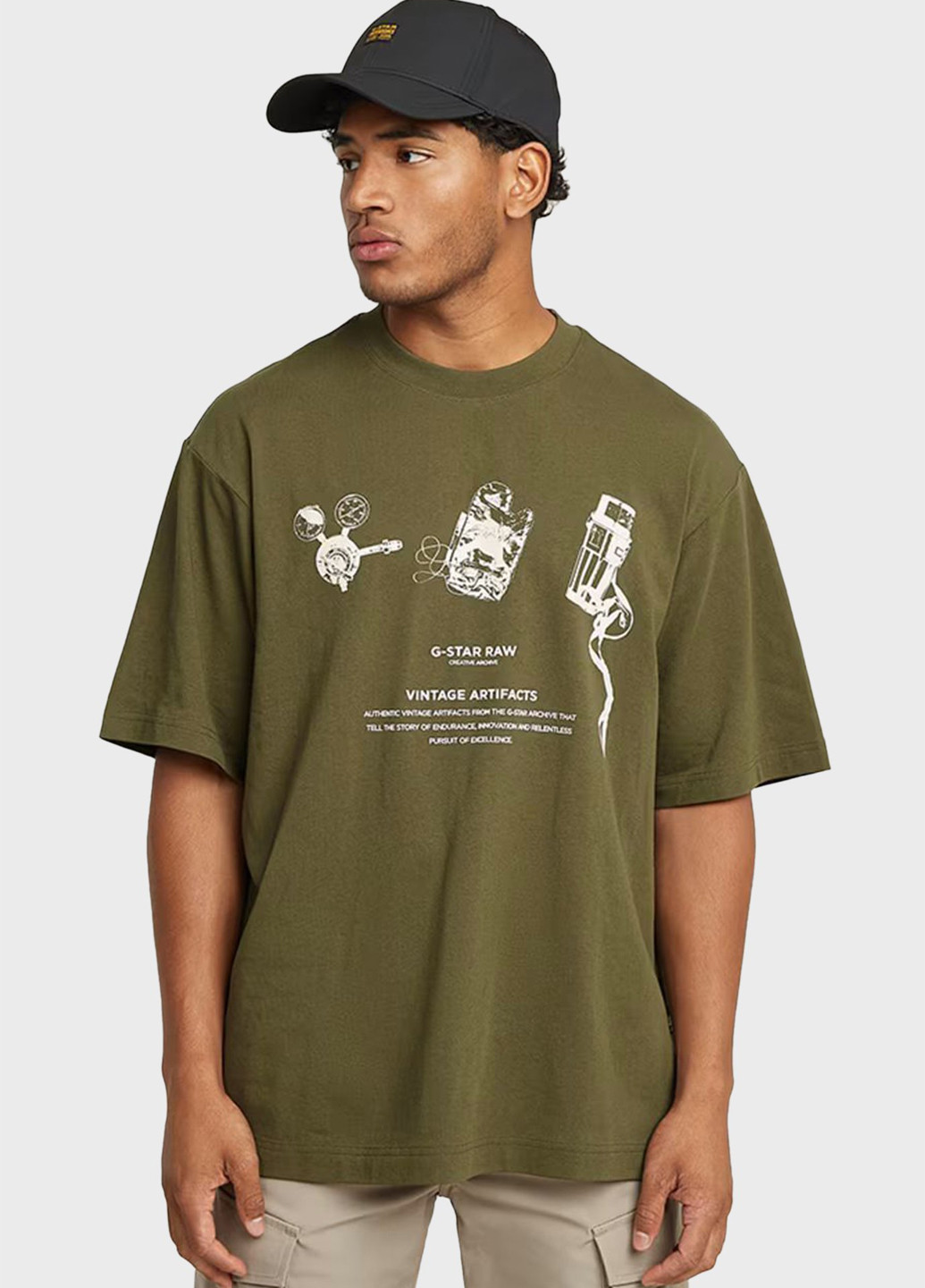 Хакі (оливкова) футболка G-Star Raw