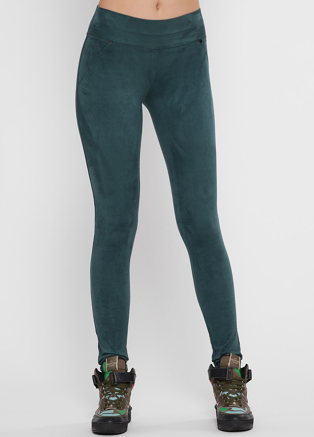 Легінси Art Style Leggings однотонні зелені кежуали