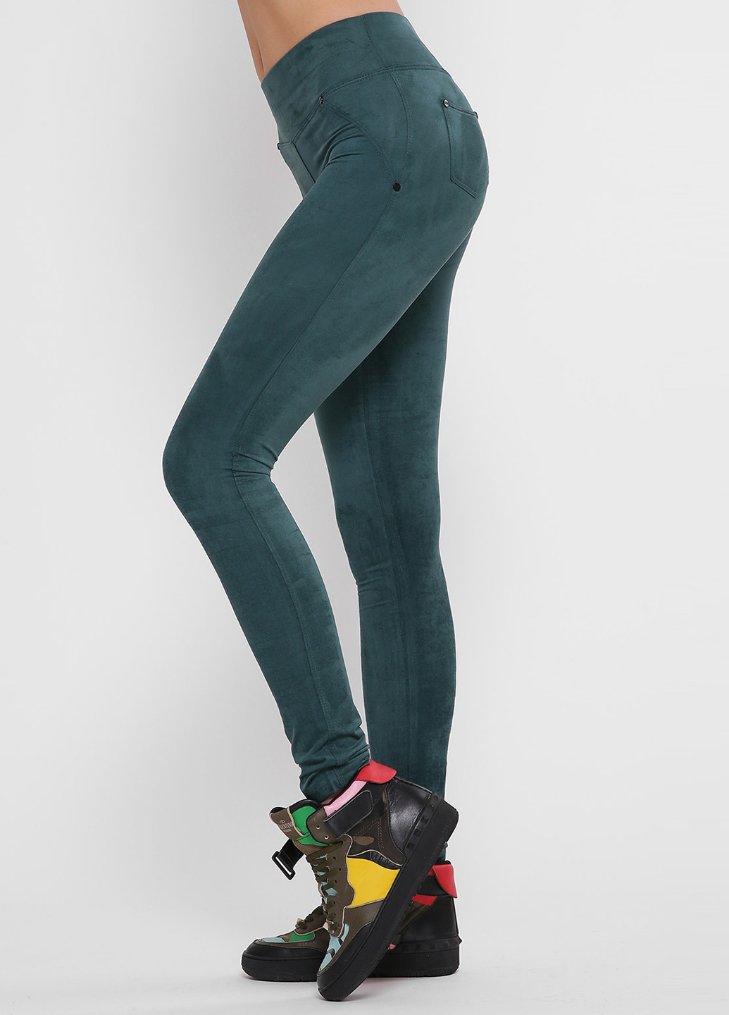 Легінси Art Style Leggings однотонні зелені кежуали