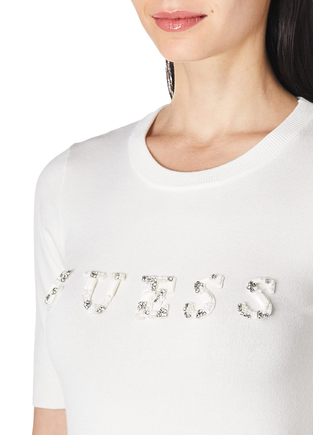 Молочный демисезонный джемпер джемпер Guess