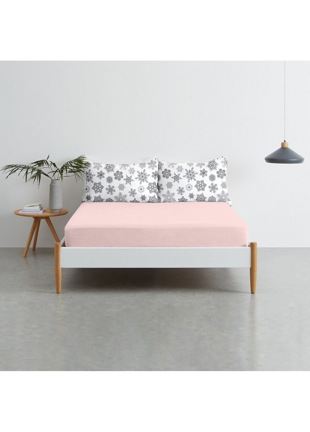 Подростковый комплект RANFORS ROSE SNOWFLAKES GREY (пододеяльник 160х220 см, простынь 155х240 см, наволочка 50х70 см) Cosas (251413648)