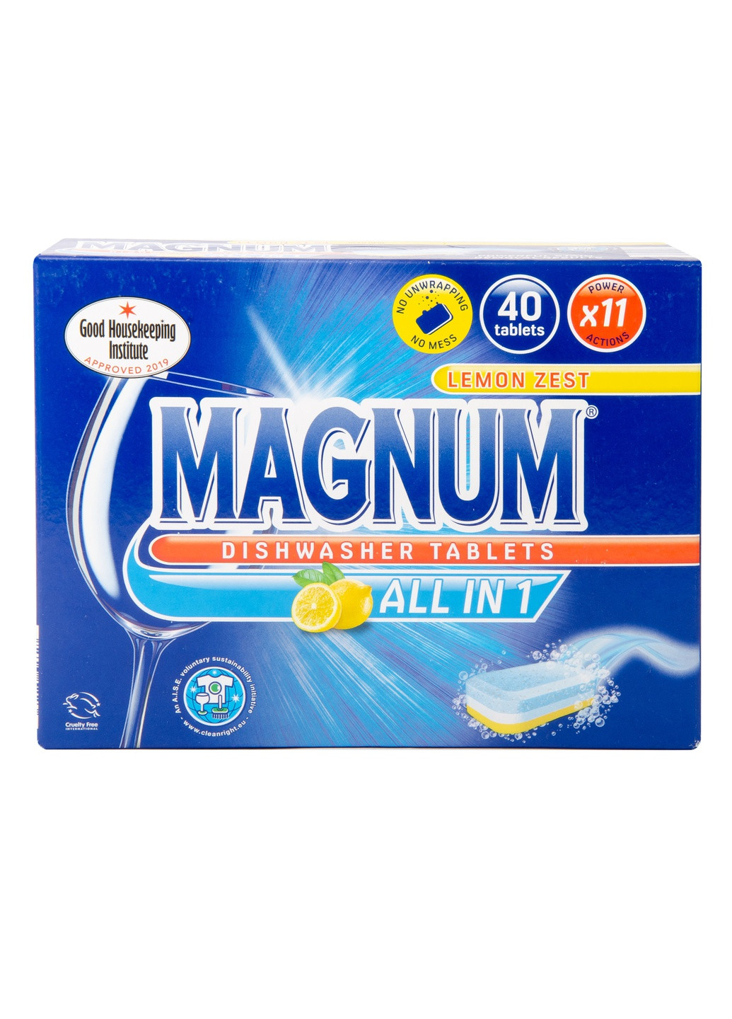 таблетки для посудомийноі машини All in 1 Lemon (40 штук) Magnum (224161331)