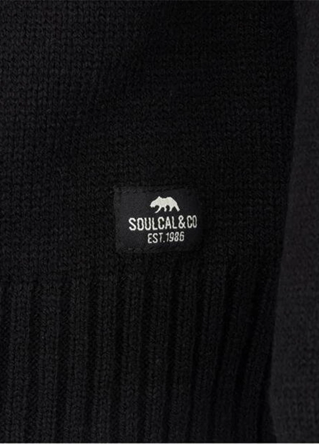 Чорний демісезонний светр Soulcal & Co