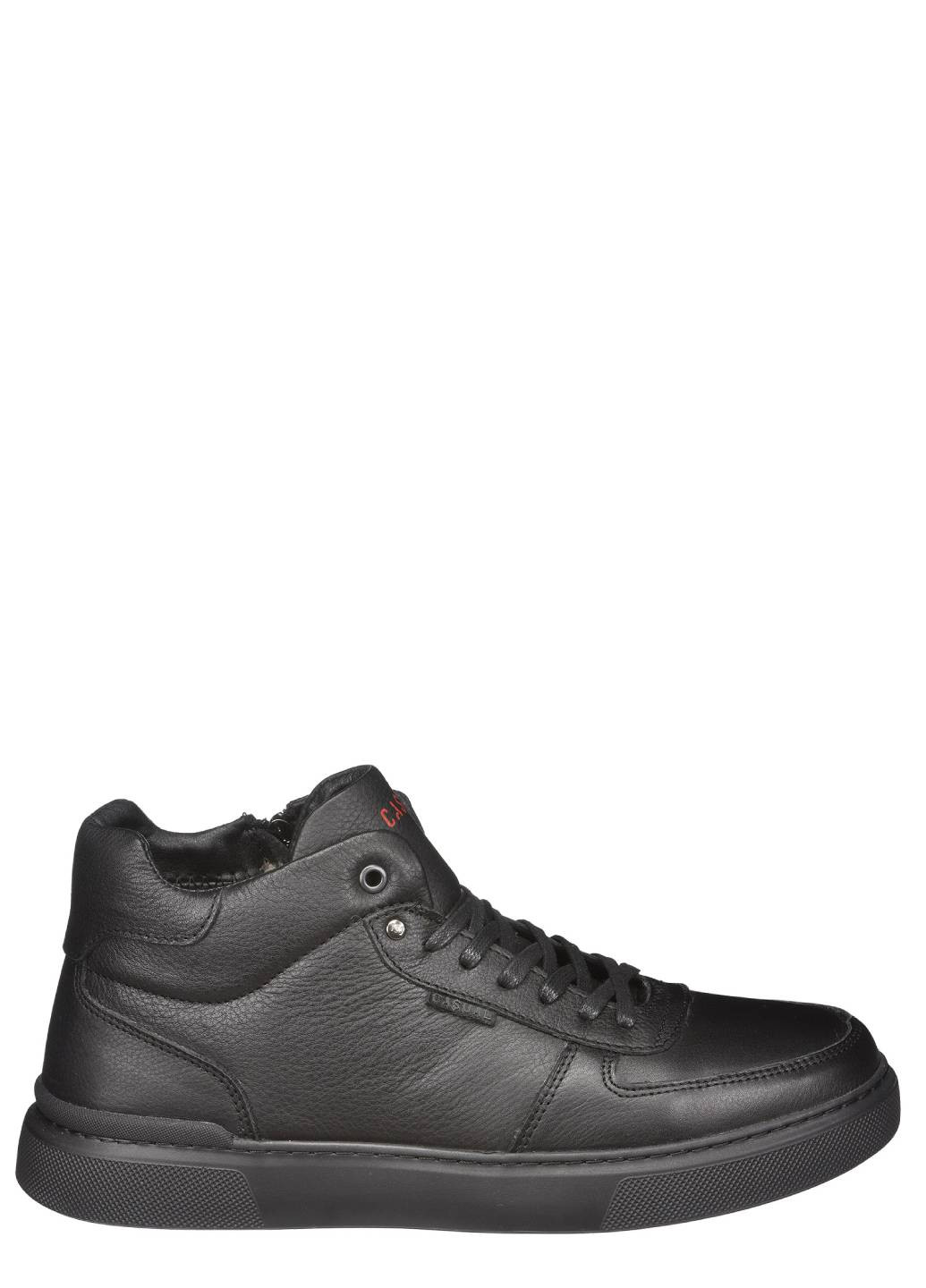 Черные зимние ботинки мужские утепленные Casual