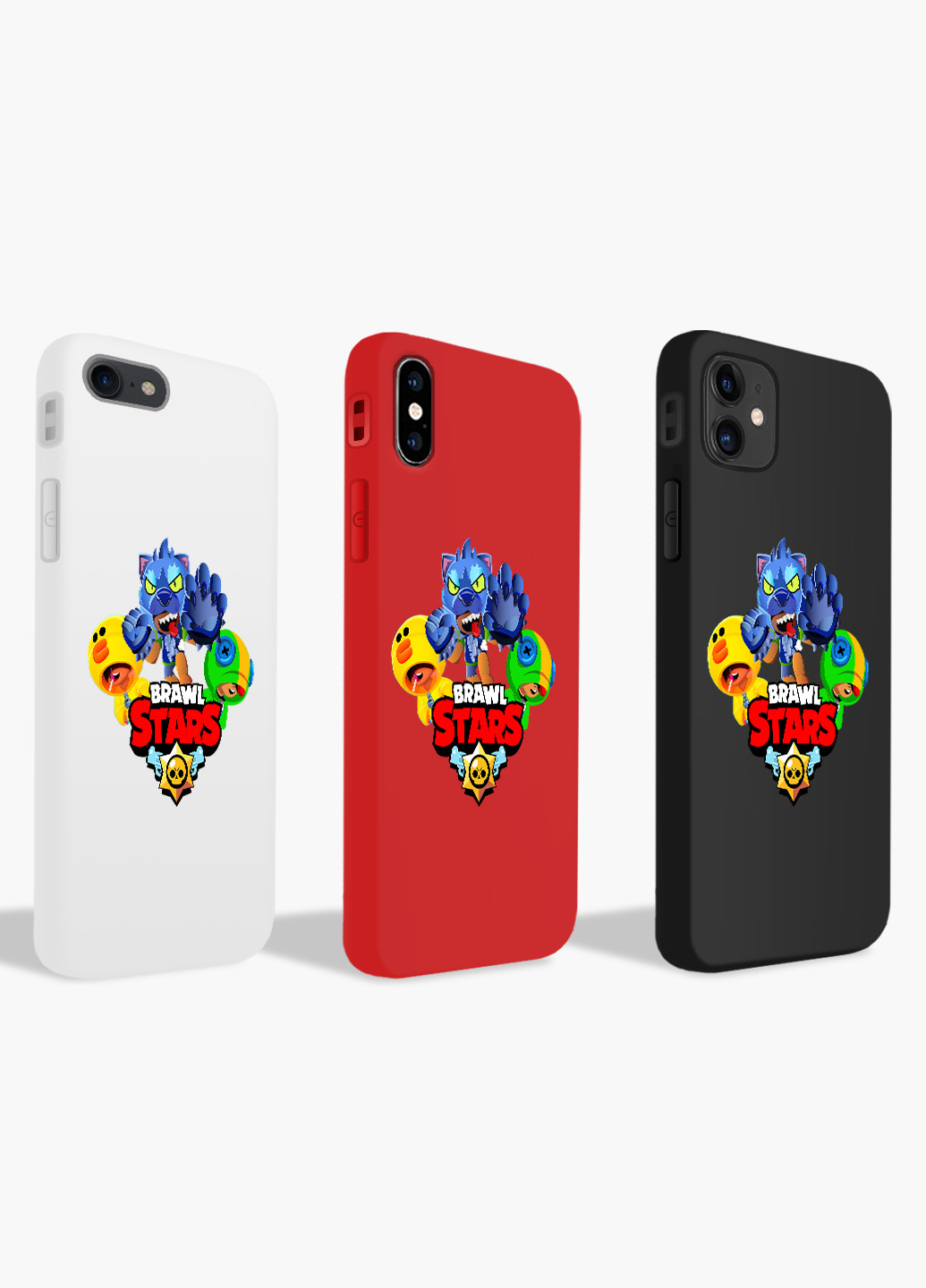 Чехол силиконовый Apple Iphone Xr Леон Волк Бравл Старс (Leon Werewolf Brawl Stars) (8225-1702) MobiPrint (219490507)