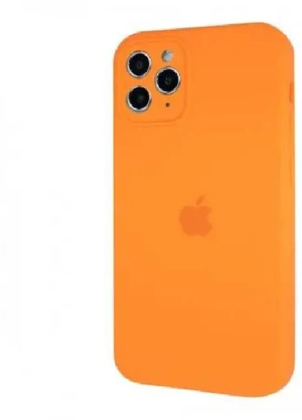 Силиконовый Чехол Накладка с Квадратными Бортиками Silicone Case для iPhone 11 Pro Orange No Brand (254255650)