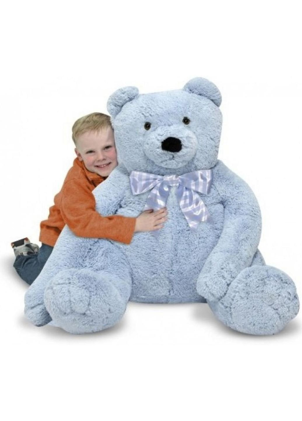 Мягкая игрушка Большой плюшевый мишка, голубой, 76см х. 69см (MD3983) Melissa&Doug (252241743)