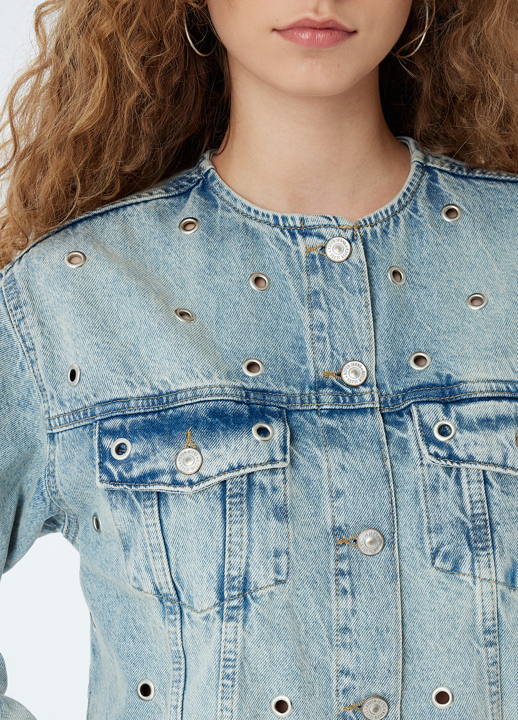 Голубая демисезонная куртка куртка-пиджак KOTON