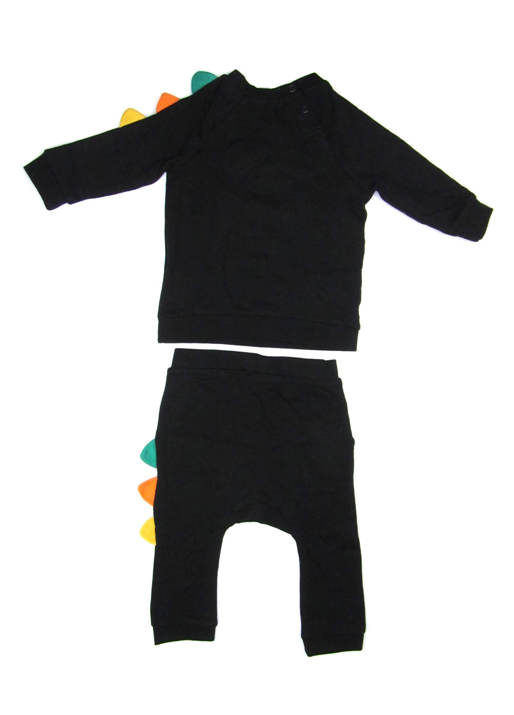 Черный демисезонный костюм (свитшот, брюки) брючный H&M
